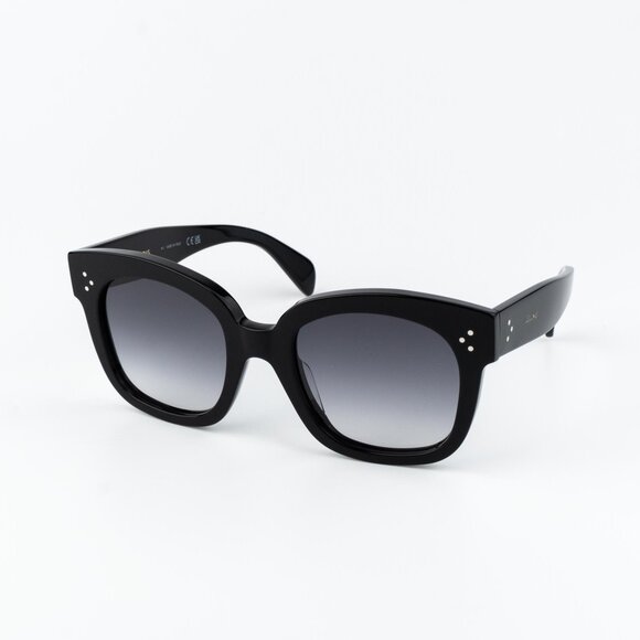 Celine 3 DOTS Women Sunglasses Black Grey Gradient Cl4002UN 01B NEW AUTHENTIC - Picture 2 of 13